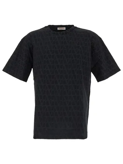 Valentino Cotton T-shirt In Black