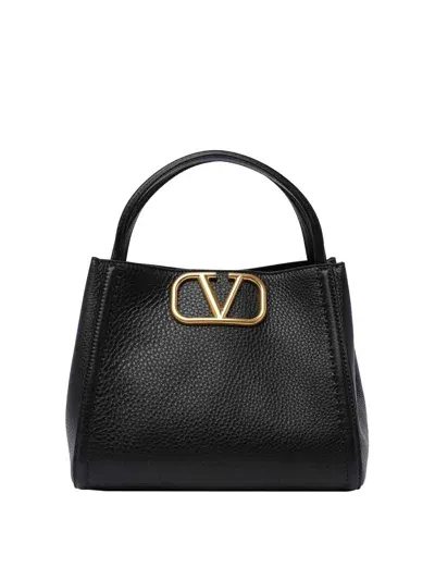 Valentino Garavani Medium Alltime Handbag In Negro