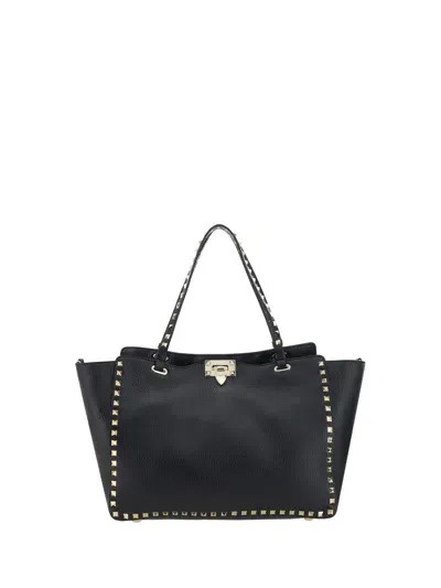 Valentino Garavani Medium Tote | Rockstud | Vit.st.alce Unl In Nero