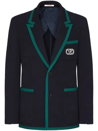 Valentino Vlogo Signature Jackets Blue