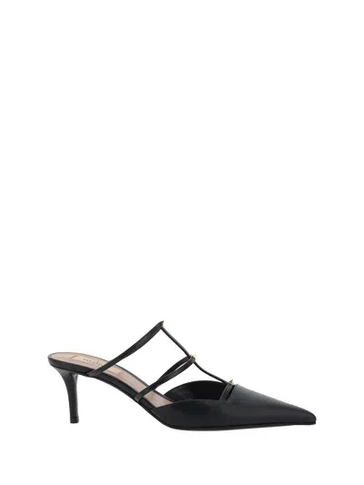 Valentino Garavani Mule | Rockstud Wispy | T. 60 | Vitello/ In Black