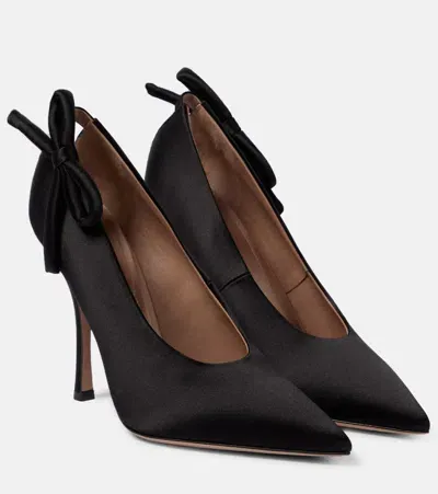 Valentino Garavani Nite-out Cutout Satin Pumps In Black