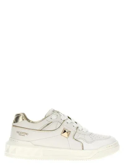 Valentino Garavani One Stud Sneakers In White