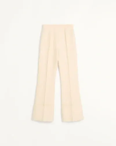 Valentino Turn-up Hem Trousers In Neutrals