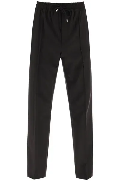 Valentino Joggers In Light Wool In Brown