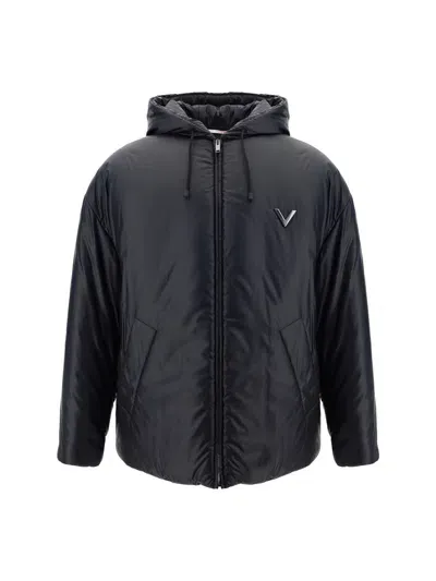 Valentino Pap Down Jacket In Nero