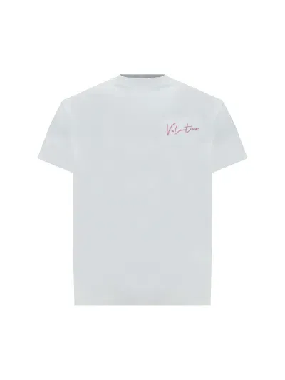 Valentino Pap T-shirt In Bianco