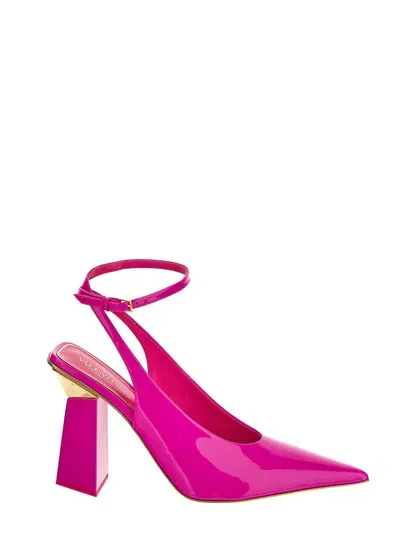 Valentino Garavani One Stud Ankle Strap Pumps In Pink