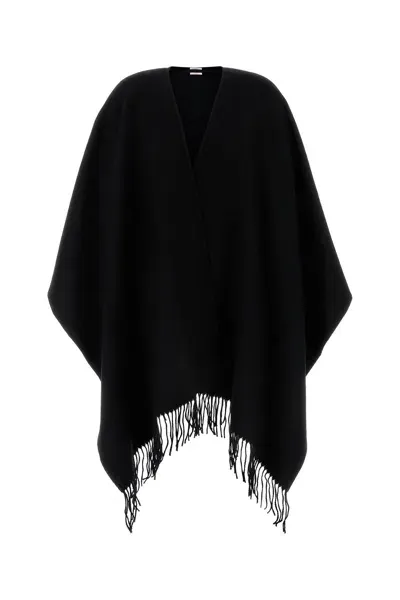 Valentino Poncho | Toile Iconograph-tu Nd  Garavani Female In Black