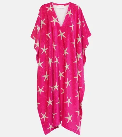 Valentino Kaftan Starfish Aus Baumwolle In Pink