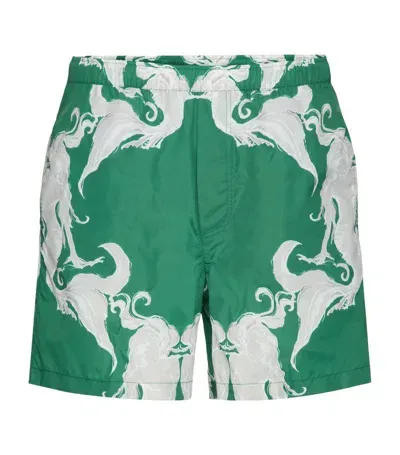 Valentino Abstract-print Elasticated-waist Swim Shorts In Multicolor