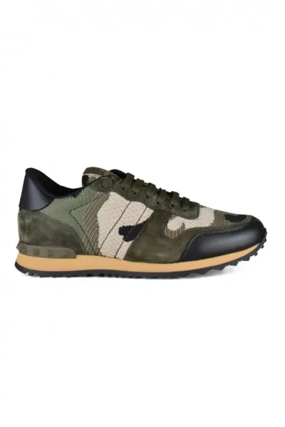 Valentino Garavani Rockrunner Sneakers In Yellow