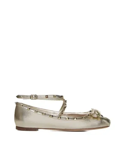 Valentino Garavani Rockstud Balleria In Platino