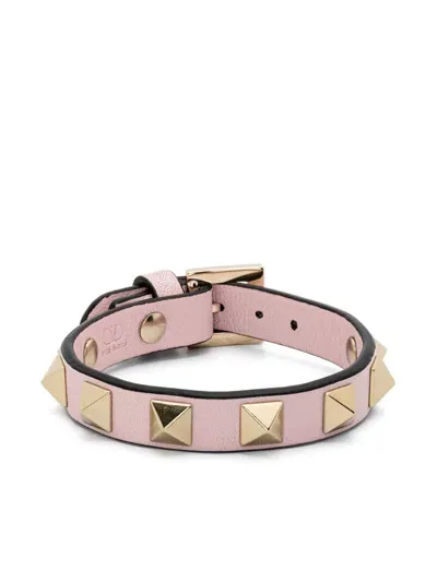 Valentino Garavani Rockstud Bracelet In Pink