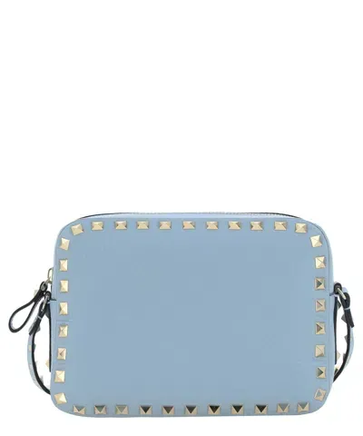 Valentino Garavani Rockstud Crossbody Bag In Lightblue