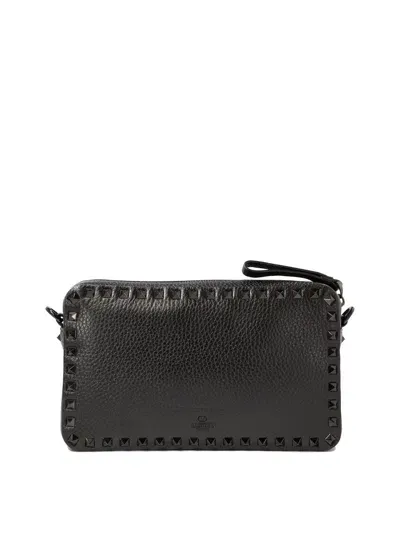 Valentino Garavani Rockstud Crossbody Bags In Black