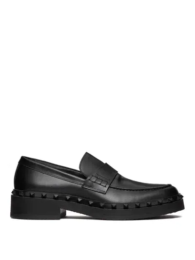 Valentino Garavani Rockstud M-way Loafer In Black