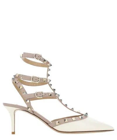 Valentino Garavani Rockstud Pumps In White