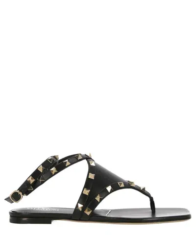 Valentino Garavani Rockstud Sandals In Black