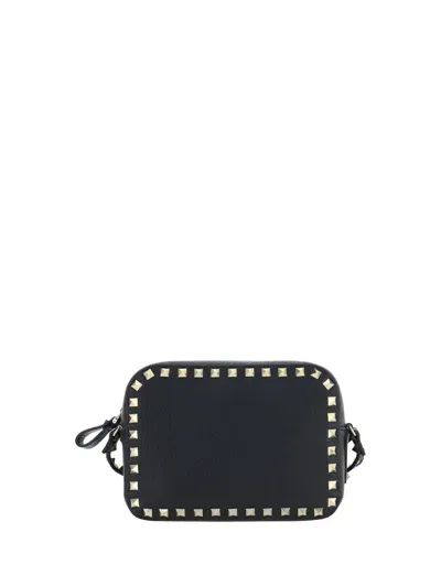 Valentino Garavani Rockstud Shoulder Bag In Nero