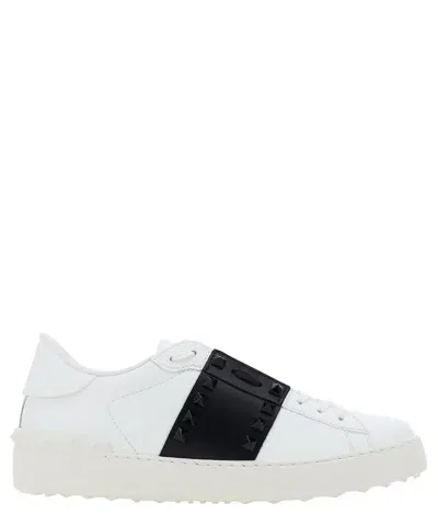 Valentino Garavani Rockstud Untitled Sneakers In White