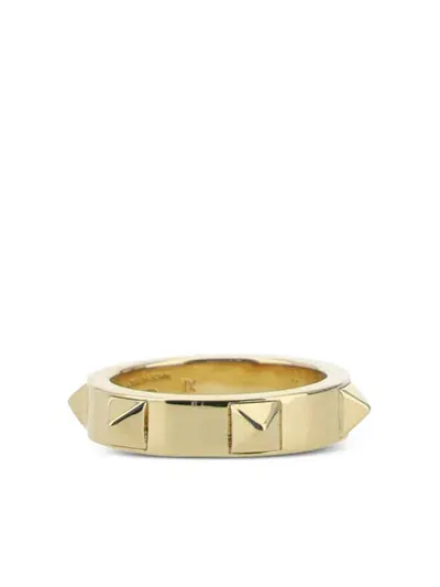 Valentino Garavani Rockstud Wispy Ring In Gold