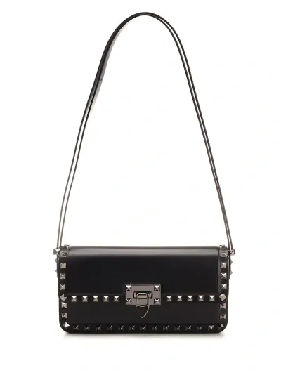 Valentino Garavani Rockstud23 Shoulder Bag In Black