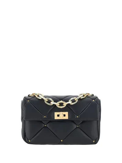 Valentino Garavani Roman Shoulder Bag In Black