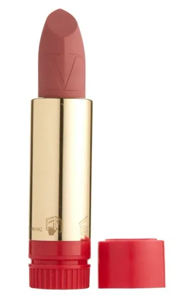 Valentino Rosso  Refillable Lipstick Refill In 123r/matte