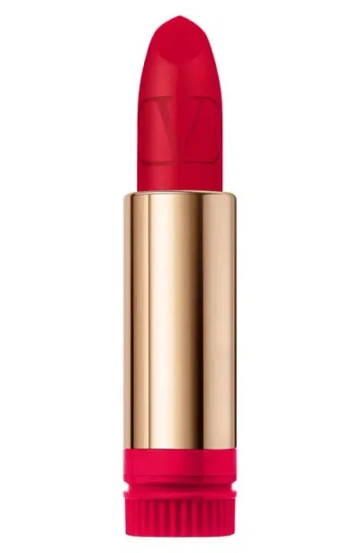 Valentino Rosso  Refillable Lipstick Refill In 202r/matte