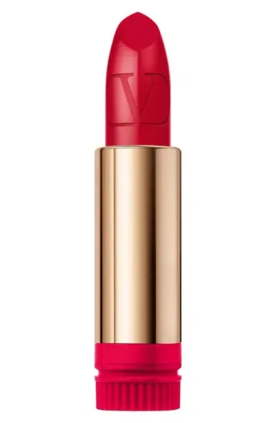 Valentino Rosso  Refillable Lipstick Refill In 22r/satin