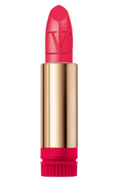 Valentino Rosso  Refillable Lipstick Refill In 406r/satin