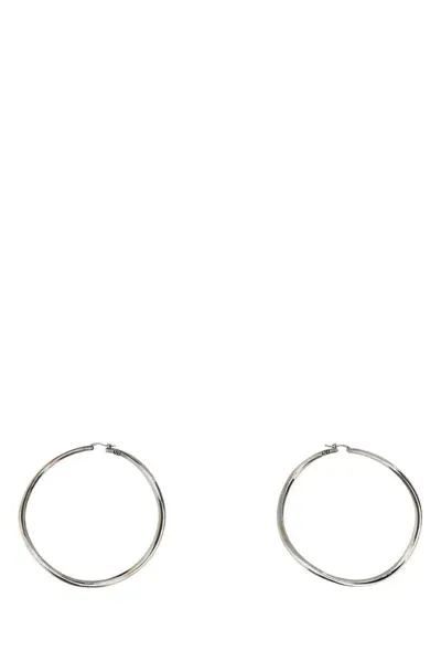 Valentino Garavani Ruthenium Metal Shadowshine Earrings In Silver