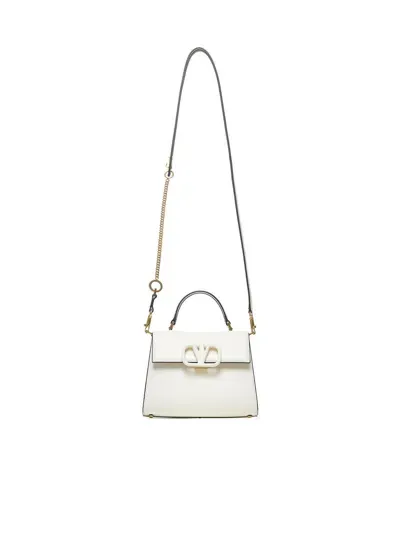 Valentino Garavani Small Vsling Handbag In White