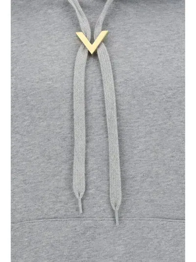 Valentino Garavani Sweatshirt In Grigio Melange