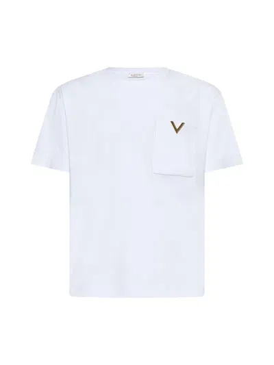 Valentino T-shirts And Polos In Blanco