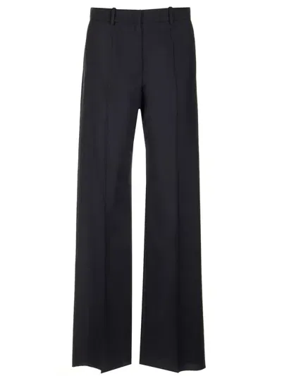 Valentino Straight Leg Tailored Trousers In Blue