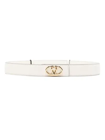 Valentino Garavani The Bold Edition Vlogo Belt In Neutrals