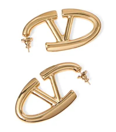 Valentino Garavani The Bold Edition Vlogo Earrings In Gold