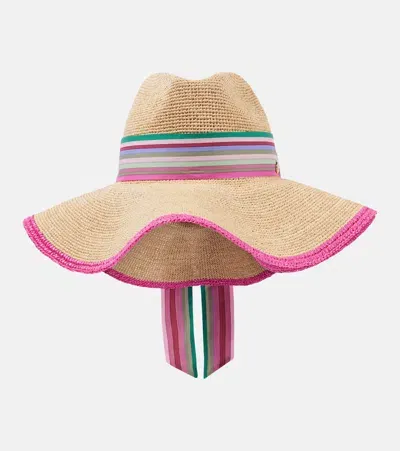 Valentino Garavani The Bold Edition Vlogo Sun Hat In Beige