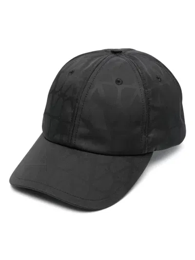 Valentino Garavani Toile Iconographe Baseball Cap In Wq5 - Nero-nero