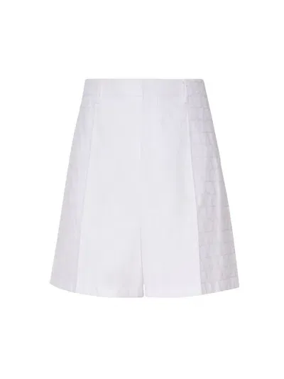 Valentino Toile Iconographe Bermuda Shorts In White