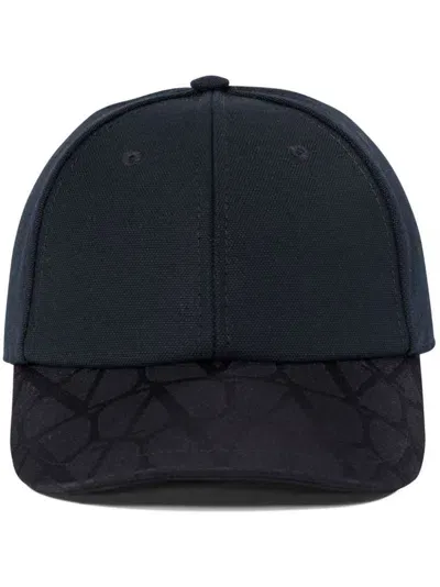 Valentino Garavani Toile Iconographe Cap In Blue