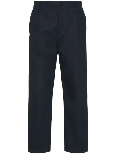 Valentino Trousers With Logo In Black