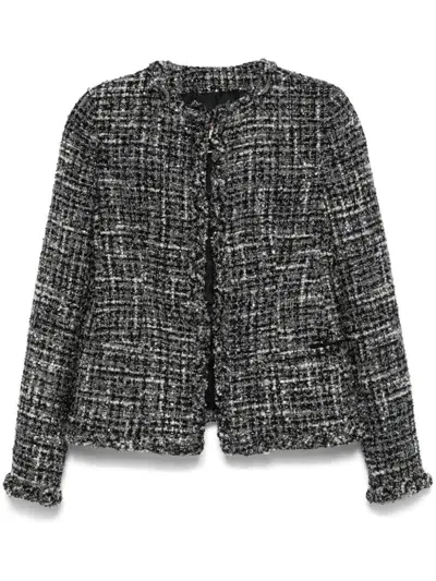 Valentino Tweed Jacket In Grey