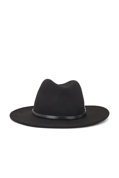 Valentino Garavani V Logo Fedora In Nero