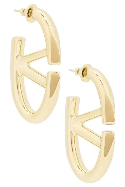 Valentino Garavani V Logo The Bold Edition Earrings In Oro