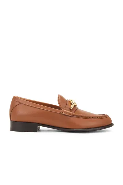 Valentino Garavani V Logo The Bold Edition Loafer In Tobacco