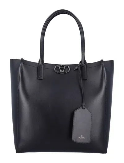 Valentino Garavani V-logo Tote Bag In Nero