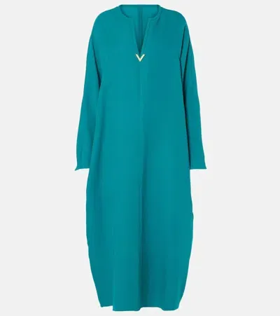 Valentino Vgold Cady Couture Kaftan In Blau